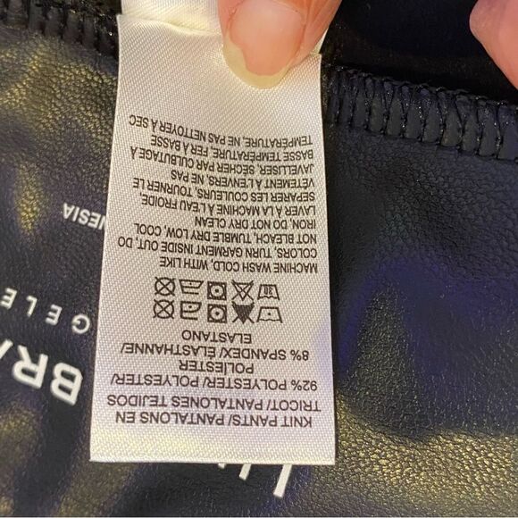 Lucky Brand Vegan Leather Leggings XL NWT Y2K - Picture 5 of 8